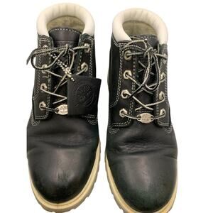 Timberland Women's 6" Nellie Waterproof Black Leather Boots Size 7.5M